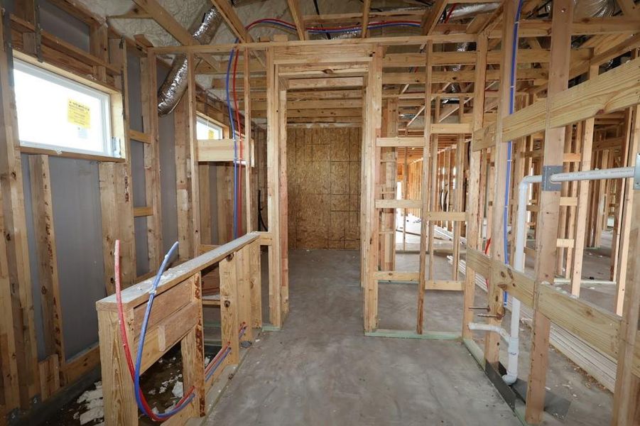 In-progress construction of a new home in Jordan Ranch 70' Homesites, Fulshear, TX (Image 12). In-progress construction of a new home in Jordan Ranch 70' Homesites, Fulshear, TX (Image 12).