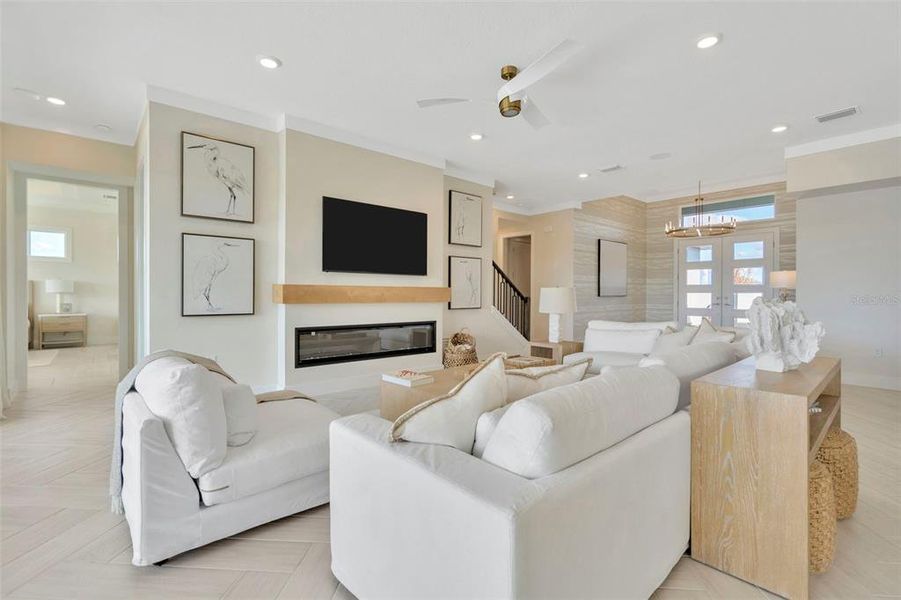 Furnished interior view inside a new home in Biscayne Landing at Seaire, Parrish (Image 49).