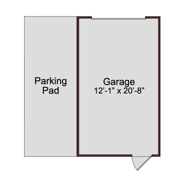 2D floor plan layout for the Rocket by McKinley Homes in Kinsley, Wake Forest, NC (Image 5).