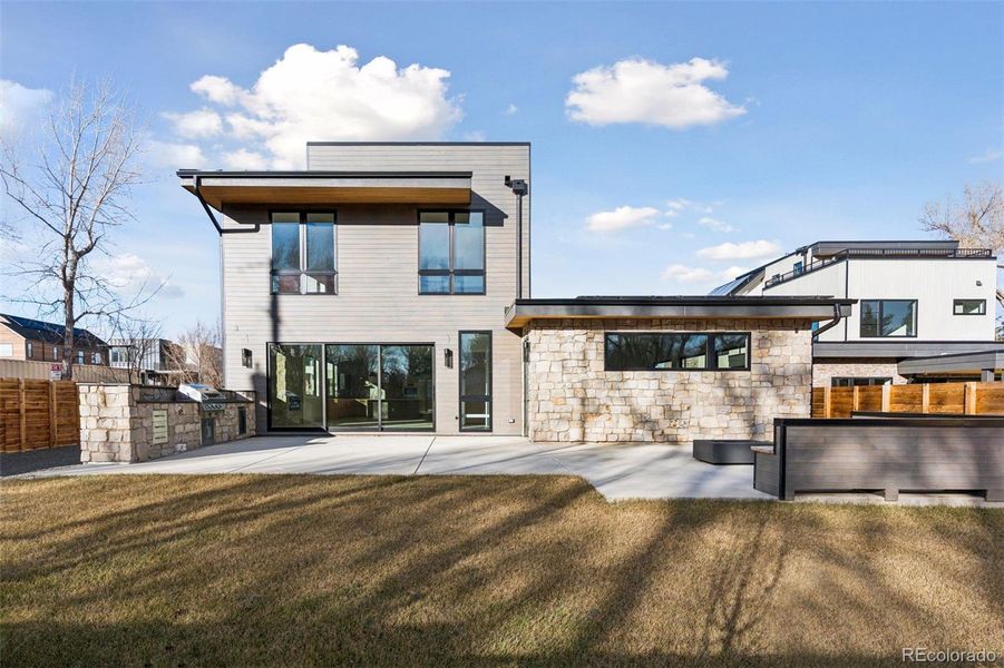 Exterior details and patio area of a home in , Boulder (Image 3).