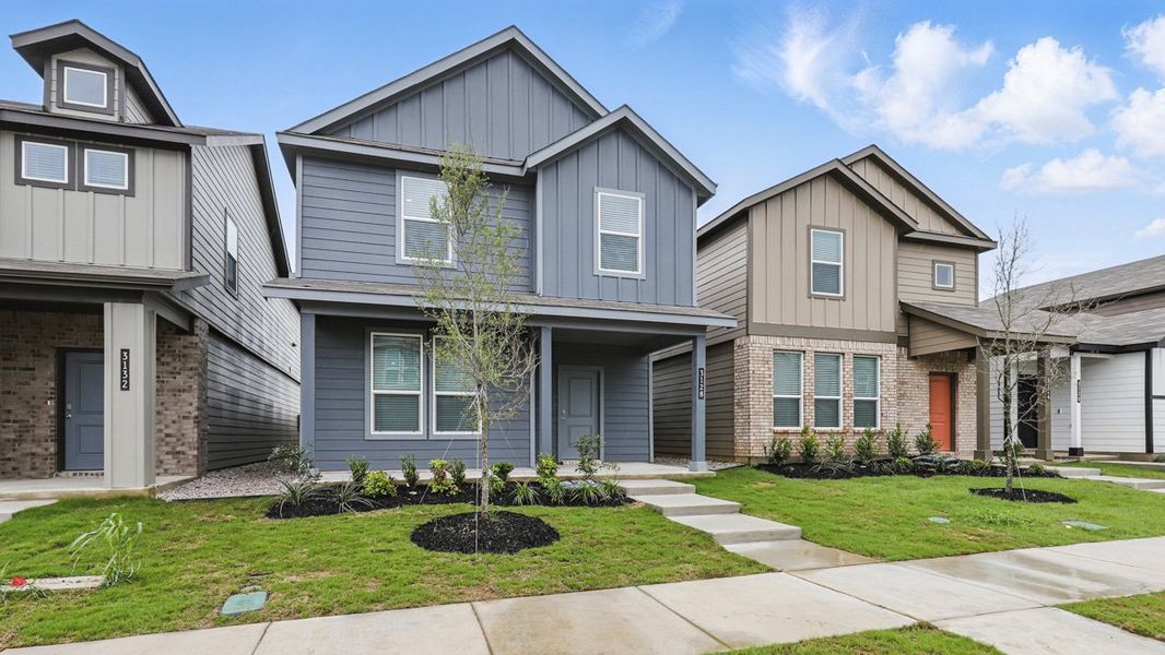 Representative exterior photo of a completed home built from the CASHEW by D.R. Horton in Orchard Village, Fort Worth, TX (Image 21). Representative exterior photo of a completed home built from the CASHEW by D.R. Horton in Orchard Village, Fort Worth, TX (Image 21).