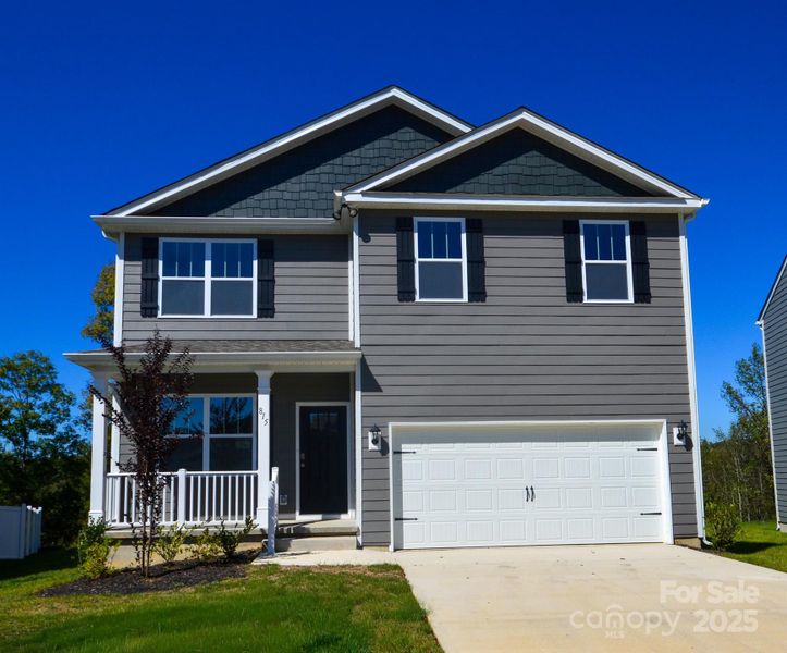 Front exterior of a new home in Rydele Heights, Asheville, NC, highlighting curb appeal (Image 1).