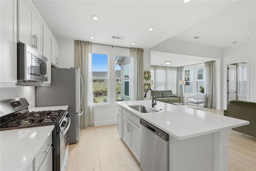 Furnished interior view inside a new home in , Hoschton (Image 15).