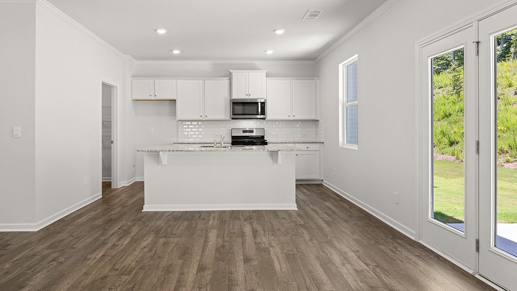 Representative unfurnished interior of a home built from the GALEN by D.R. Horton in Thompson Ridge, Dallas (Image 8).