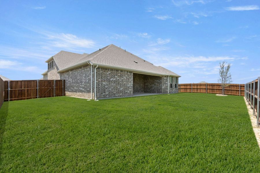 Exterior details and patio area of a home in Westside Preserve, Midlothian (Image 4).