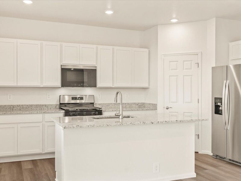 The Pagosa floorplan interior image taken at a Meritage Homes community in Northern Colorado.
