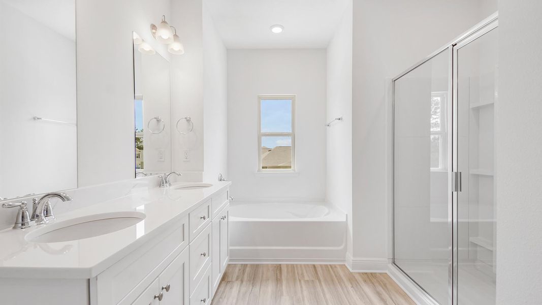 Furnished interior view inside a new home in Bayside at Ward Creek, Panama City Beach (Image 10).