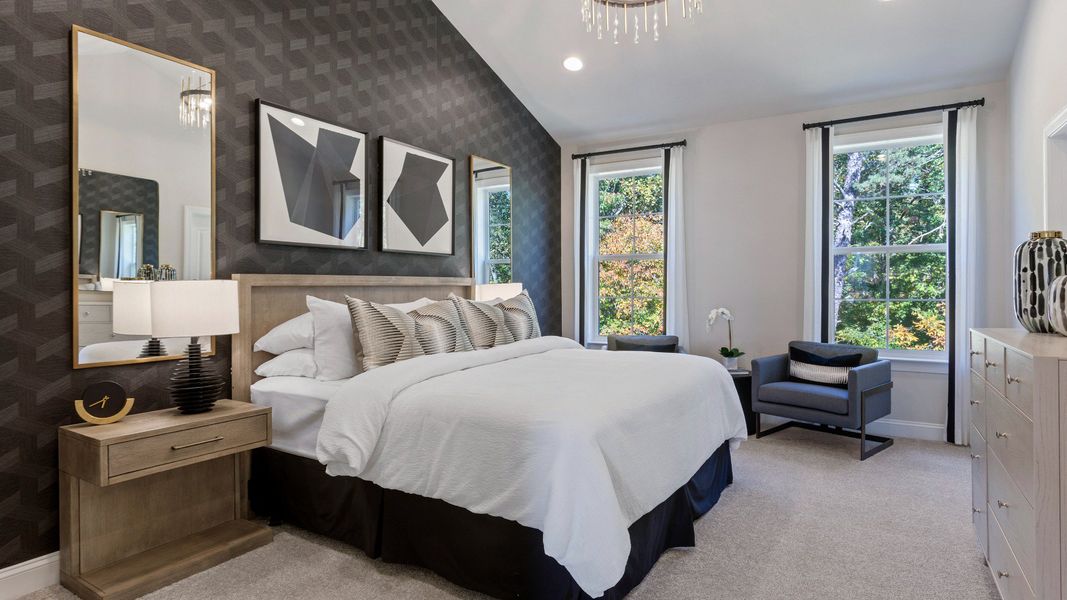 Representative furnished interior of a home built from the Harlow by DRB Homes in Bayberry, Raleigh (Image 8). Representative furnished interior of a home built from the Harlow by DRB Homes in Bayberry, Raleigh (Image 8).