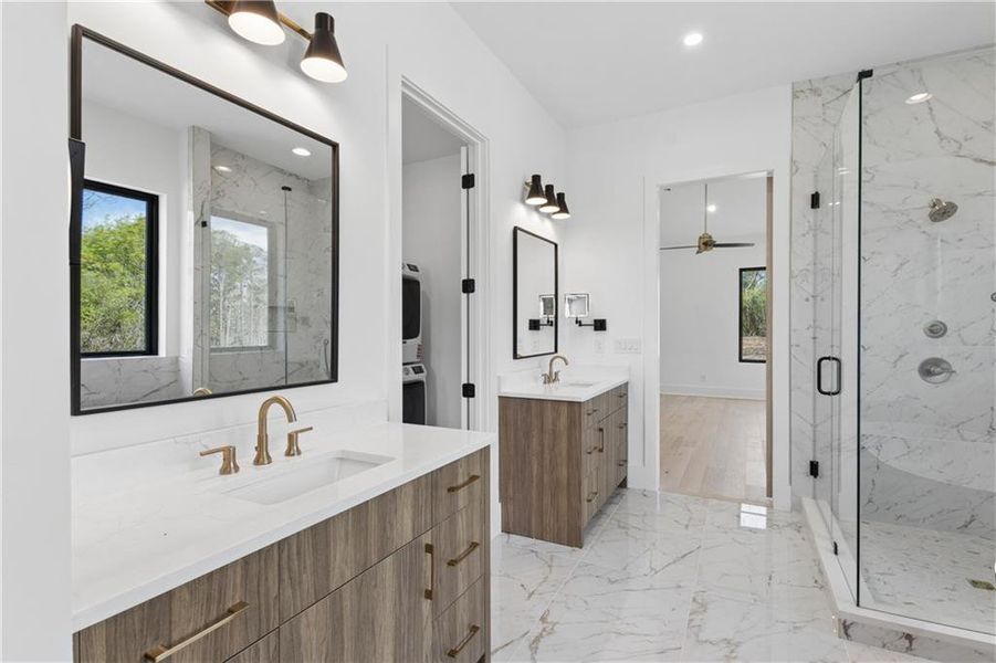 Furnished interior view inside a new home in , Roswell (Image 33).