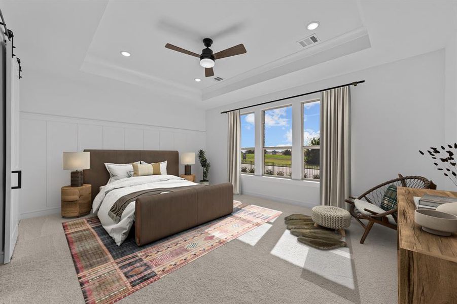 Furnished interior view inside a new home in Heath Golf & Yacht Estates, Heath (Image 18).