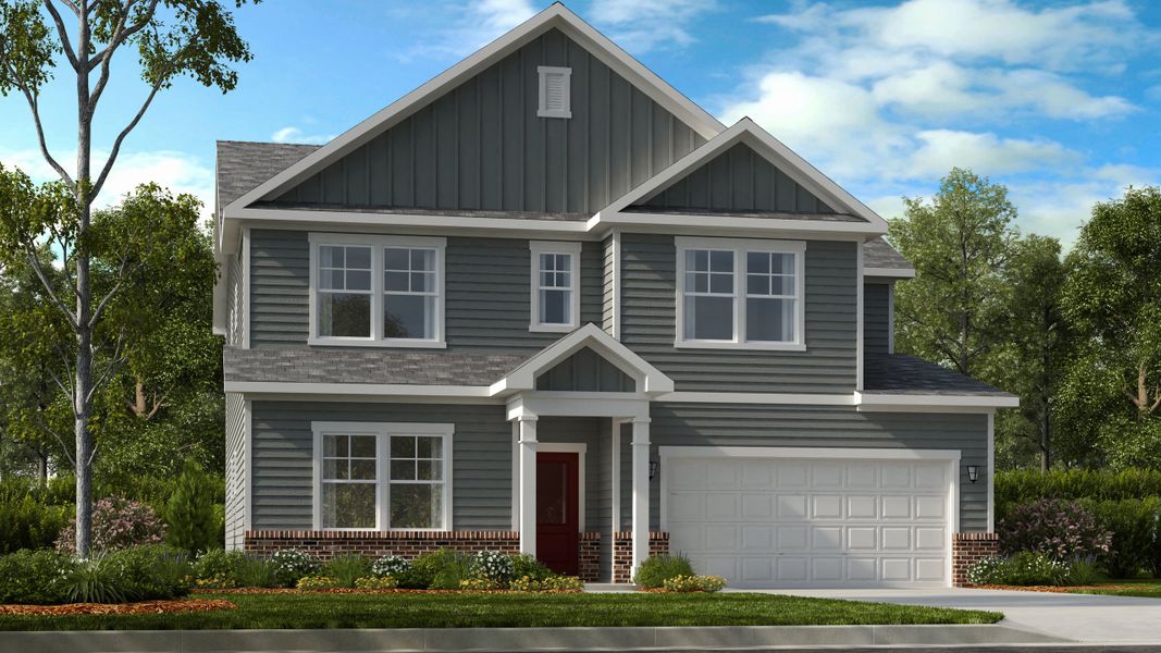 Representative exterior photo of a completed home built from the Wayland by Taylor Morrison in Hickory Grove, Sanford, NC (Image 2).