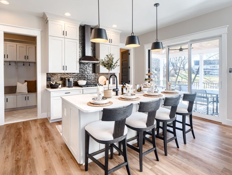 Representative furnished interior of a home built from the Magnolia by Keystone Custom Homes in Lakestone Cove, Belmont (Image 6).