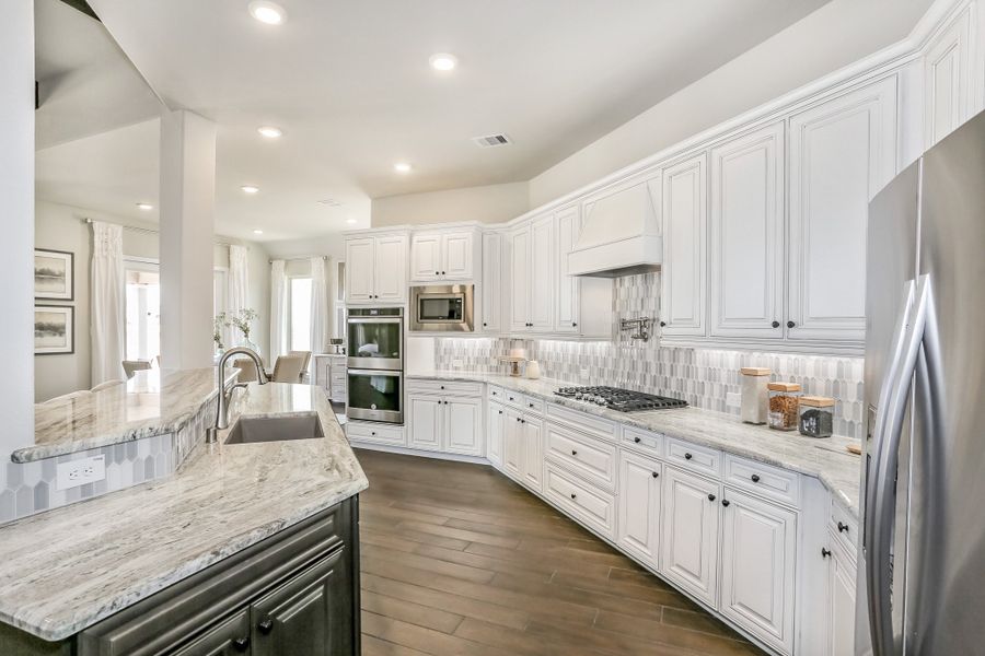 Representative furnished interior of a home built from the Fredericksburg by Beazer Homes in Amira: Hilltop Collection, Tomball (Image 8).