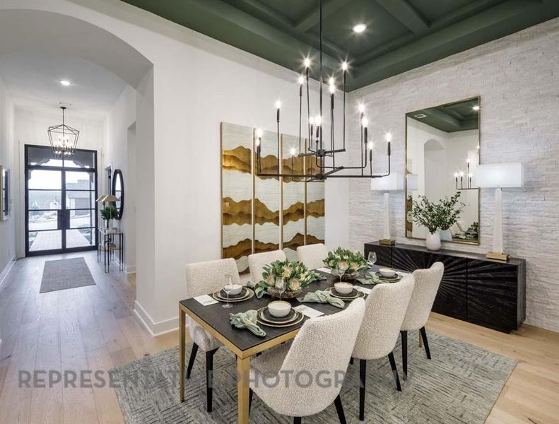 Furnished interior view inside a new home in Sandbrock Ranch, Aubrey (Image 28).
