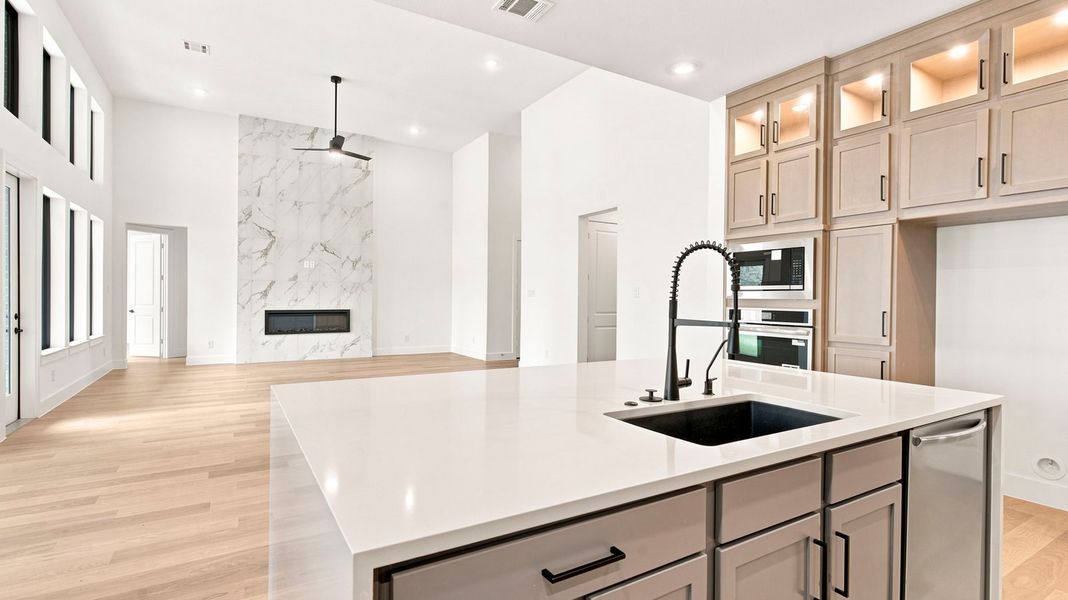 Furnished interior view inside a new home in Friendswood Trails 70' Homesites, Friendswood (Image 11).