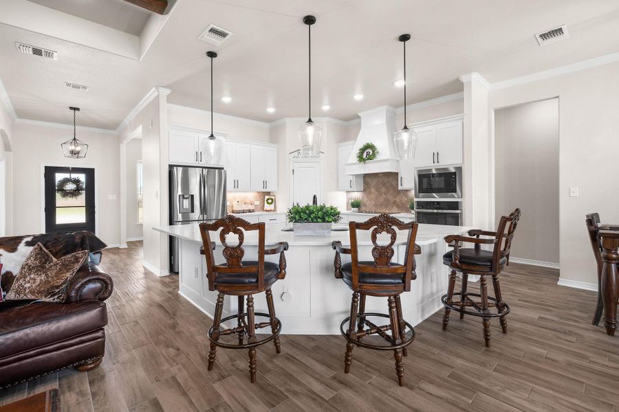 Furnished interior view inside a new home in , Temple (Image 19).