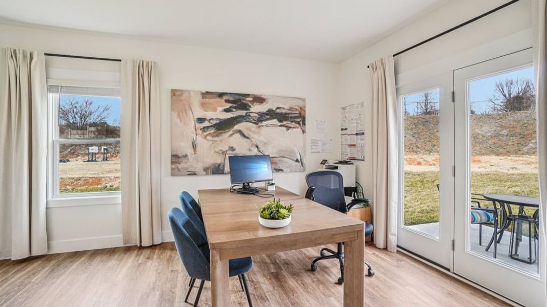 Furnished interior view inside a new home in The Hideaway at Fox Meadows, Bluff City (Image 15).