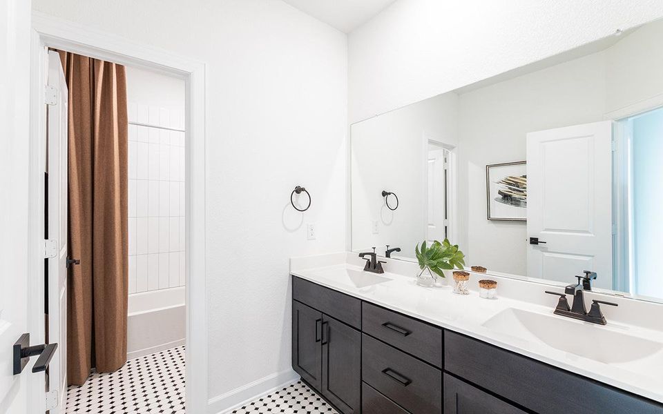 Representative furnished interior of a home built from the Sonora by CastleRock Communities in Solterra, Mesquite (Image 13).