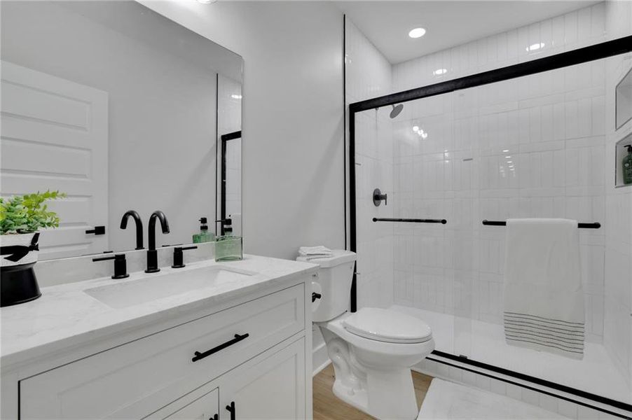 Furnished interior view inside a new home in , Monroe (Image 71).