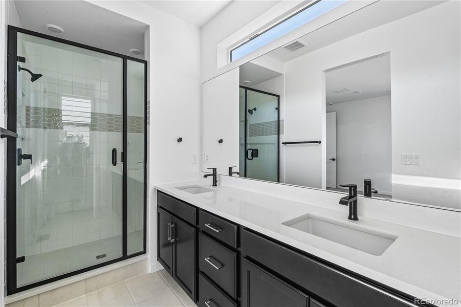 Furnished interior view inside a new home in Tribute at Lyric, Lone Tree (Image 7).