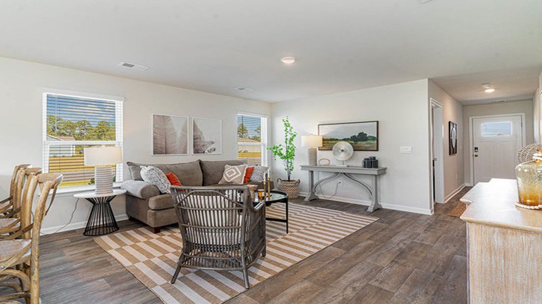 Representative furnished interior of a home built from the Lewis by D.R. Horton in Sandpiper Place, Myrtle Beach (Image 6). Representative furnished interior of a home built from the Lewis by D.R. Horton in Sandpiper Place, Myrtle Beach (Image 6).