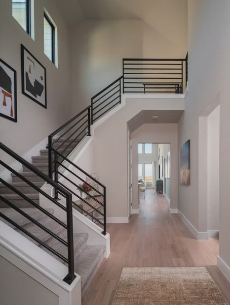 Representative unfurnished interior of a home built from the Harding 4232 by GFO Home in Bluffview Reserve, Leander (Image 20).