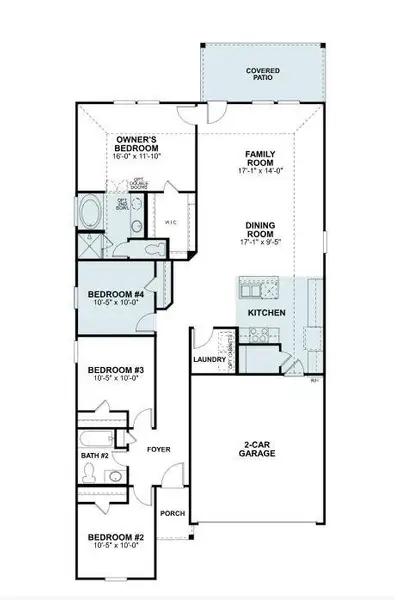 2D floor plan layout of this home in Marble Creek Crossing, Austin, TX (Image 3). 2D floor plan layout of this home in Marble Creek Crossing, Austin, TX (Image 3).