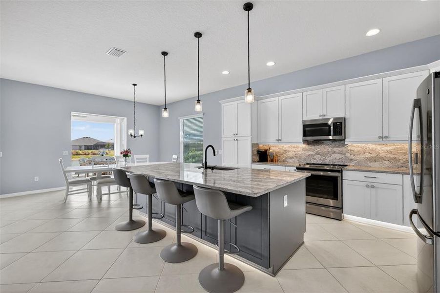 Furnished interior view inside a new home in , The Villages (Image 19).