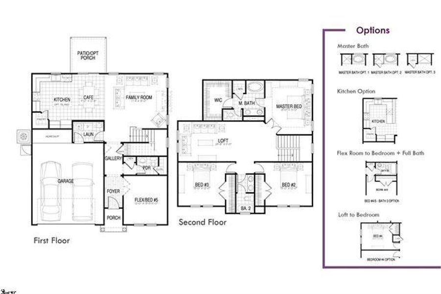 2D floor plan layout of this home in South Park, Piedmont, SC (Image 4).