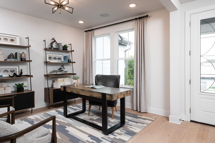 Representative furnished interior of a home built from the Logan by Tri Pointe Homes in Painted Tree, McKinney (Image 11).