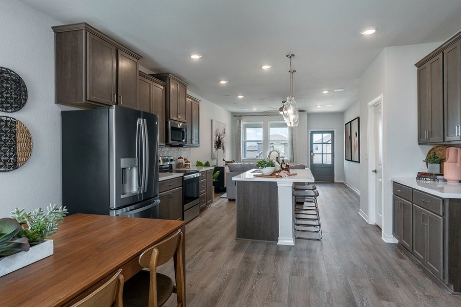 Furnished interior view inside a new home in Longview, Del Valle (Image 6).