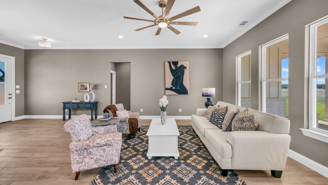 Representative furnished interior of a home built from the Clementine by Zeal Home Builders in Saddle Crest Estates, Weatherford (Image 35).