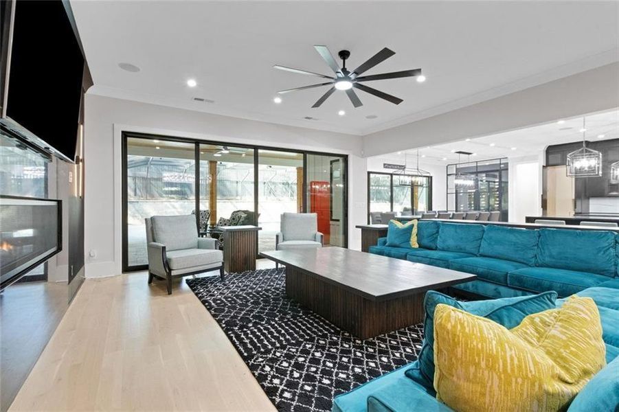Furnished interior view inside a new home in , Roswell (Image 9).