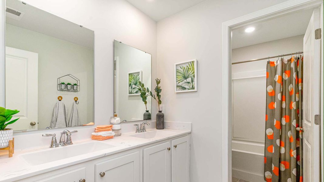 Furnished interior view inside a new home in The Bluffs at Mill Creek, Florence (Image 16).