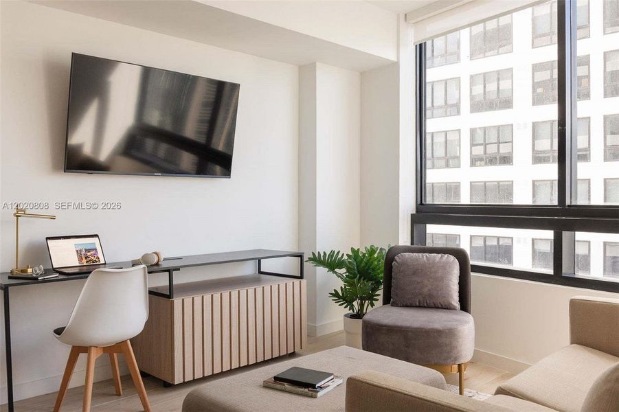 Furnished interior view inside a new home in , Miami (Image 5).