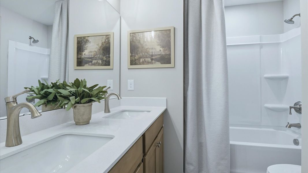 Representative furnished interior of a home built from the Winchester by DRB Homes in Mason Grove, Franklinton (Image 37).