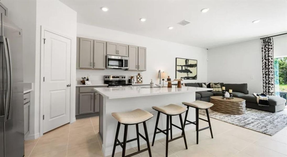 Furnished interior view inside a new home in The Townhomes at Azario Lakewood Ranch, Bradenton (Image 4).