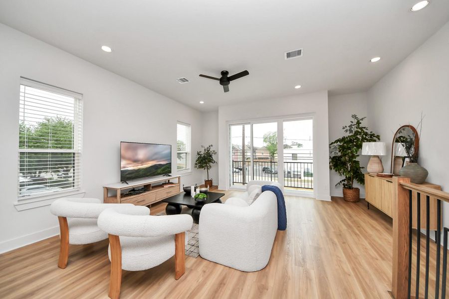 Furnished interior view inside a new home in , Houston (Image 11).