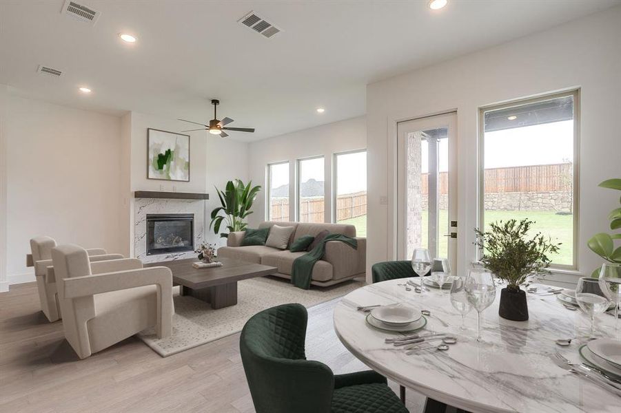 Furnished interior view inside a new home in Talon Hills, Fort Worth (Image 4).