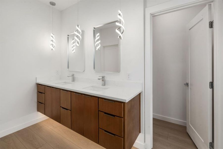 2nd floor primary suite bathroom.