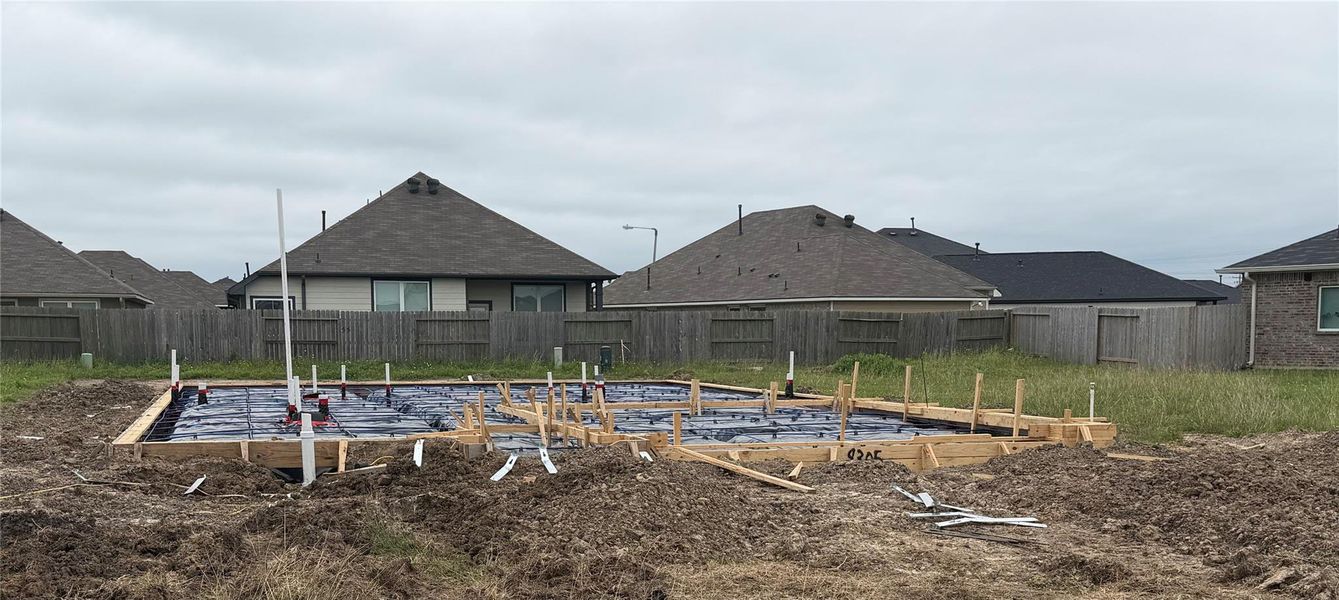 In-progress construction of a new home in Pearlbrook, Texas City, TX (Image 3).