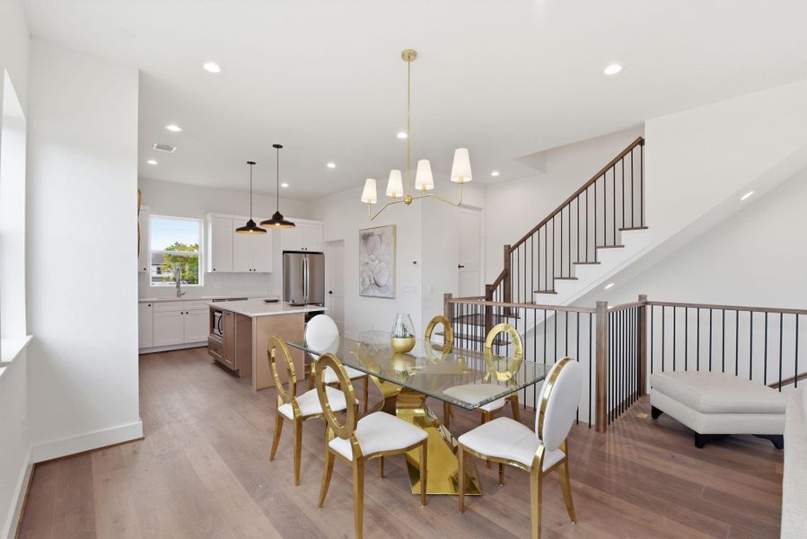 Furnished interior view inside a new home in , Houston (Image 19).