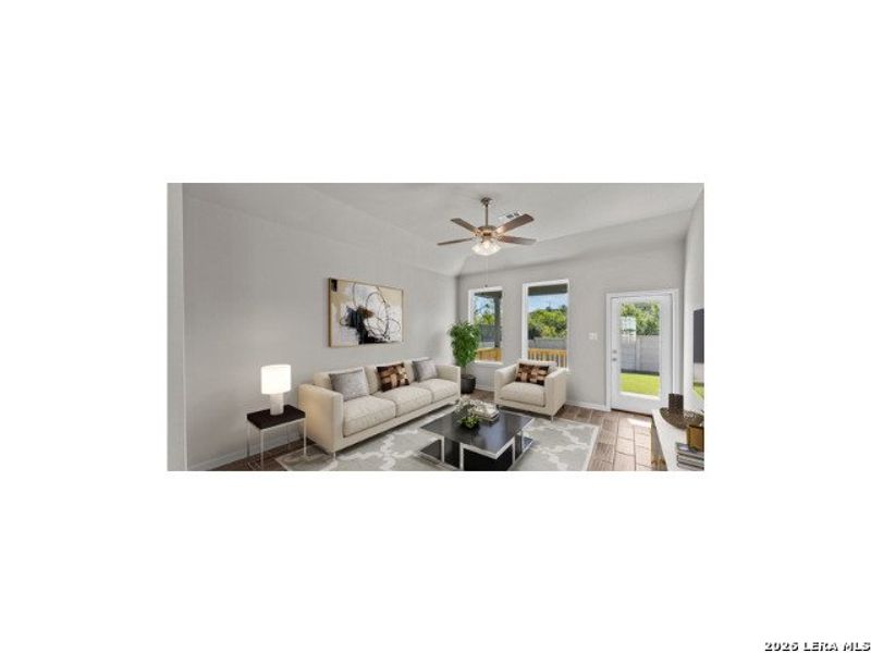 Furnished interior view inside a new home in Hunter's Ranch, San Antonio (Image 3).
