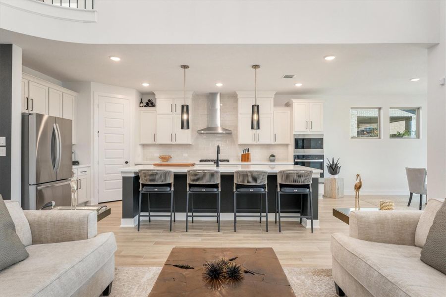 Furnished interior view inside a new home in Grand Central Park, Conroe (Image 24).