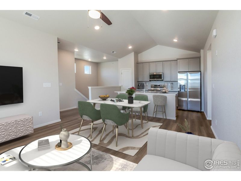 Furnished interior view inside a new home in , Windsor (Image 11). Furnished interior view inside a new home in , Windsor (Image 11).