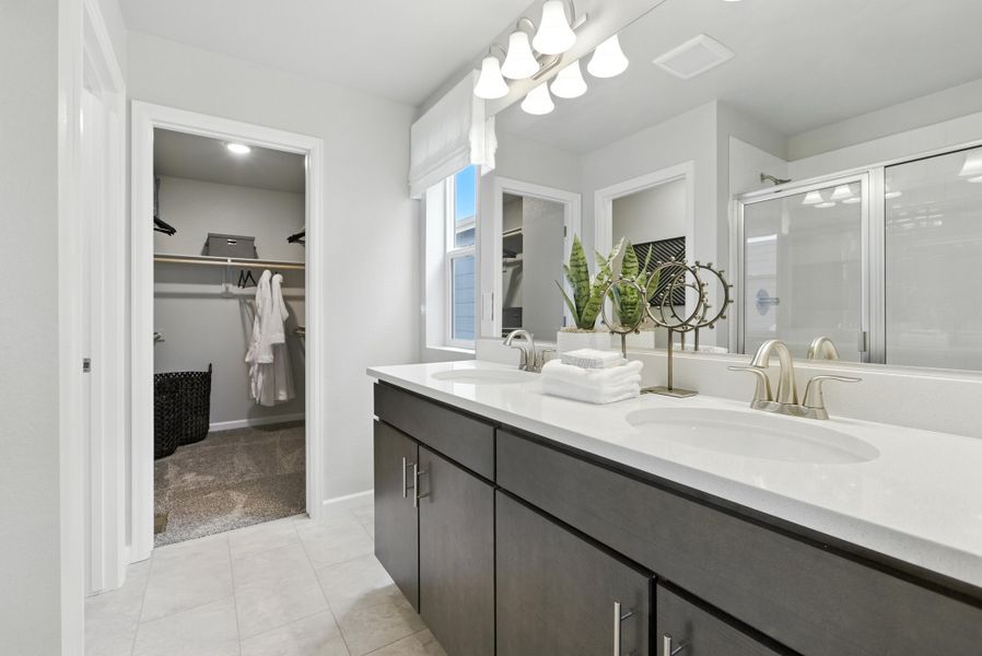 Representative furnished interior of a home built from the Denali by Risewell Homes in Spring Valley, Longmont (Image 5).