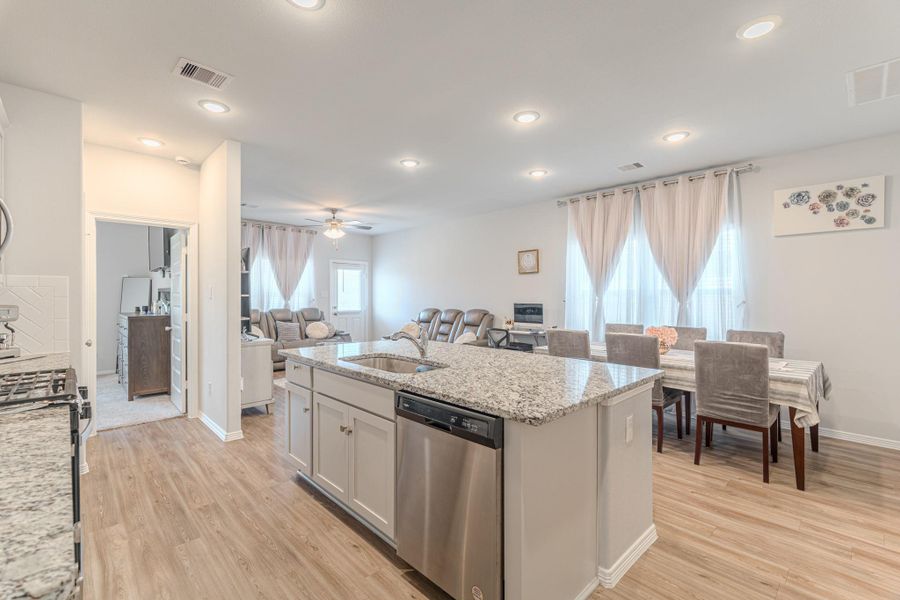 Furnished interior view inside a new home in Lonestar Collection at Aurora, Katy (Image 29). Furnished interior view inside a new home in Lonestar Collection at Aurora, Katy (Image 29).