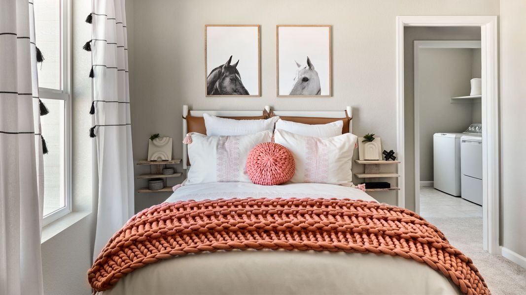 Representative furnished interior of a home built from the Granby by Taylor Morrison in Sterling Ranch Ascent Village, Littleton (Image 22).