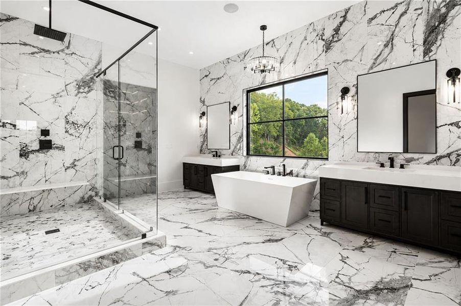 Furnished interior view inside a new home in , Alpharetta (Image 36).