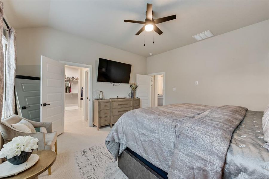 Furnished interior view inside a new home in Karis - Village Series, Crowley (Image 30). Furnished interior view inside a new home in Karis - Village Series, Crowley (Image 30).